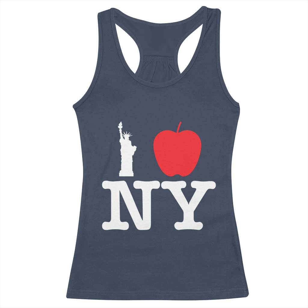 I Love NY Racerback Tank Top New York Lover Travel Gift TS10 Navy Print Your Wear