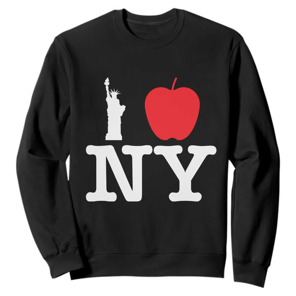 I Love NY Sweatshirt New York Lover Travel Gift TS10 Black Print Your Wear