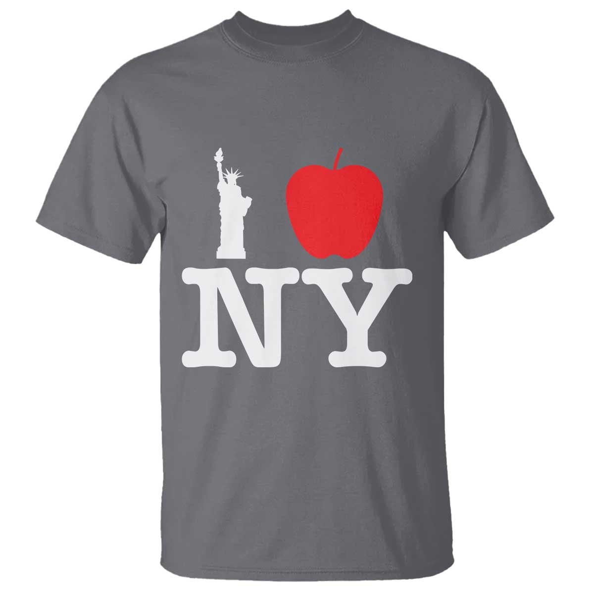 I Love NY T Shirt New York Lover Travel Gift TS10 Charcoal Print Your Wear