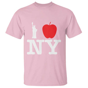 I Love NY T Shirt New York Lover Travel Gift TS10 Light Pink Print Your Wear