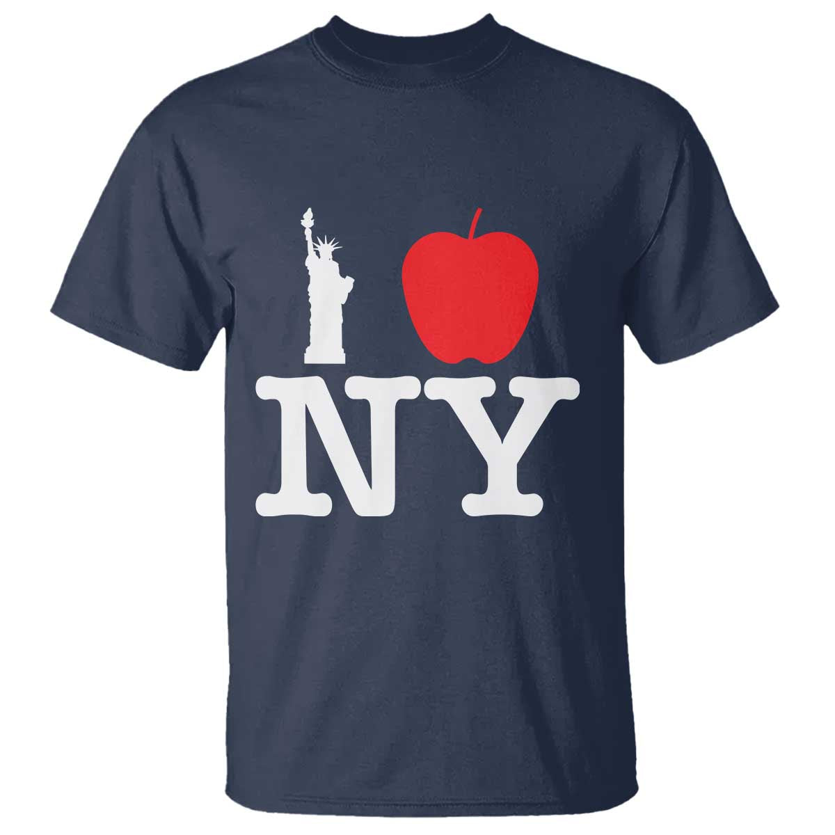 I Love NY T Shirt New York Lover Travel Gift TS10 Navy Print Your Wear