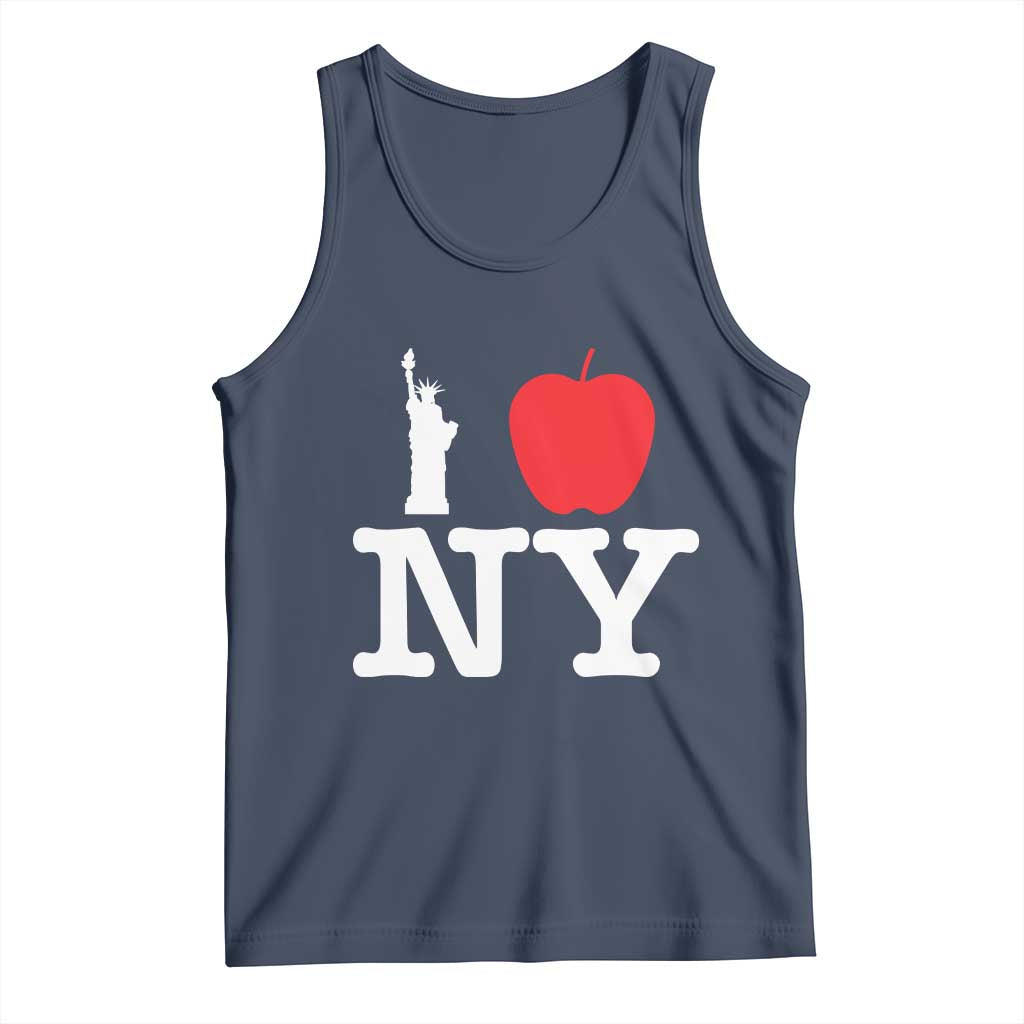 I Love NY Tank Top New York Lover Travel Gift TS10 Navy Print Your Wear