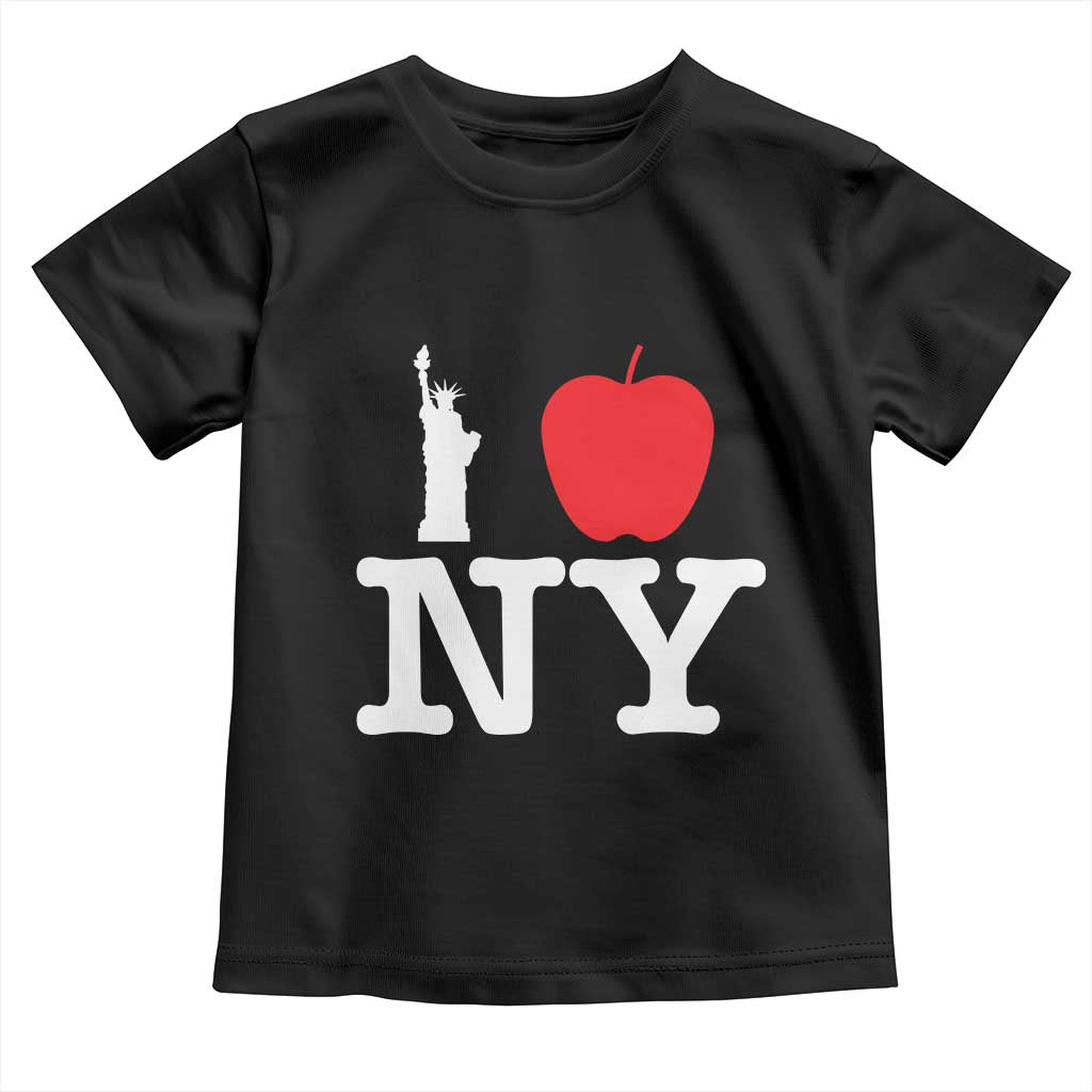 I Love NY Toddler T Shirt New York Lover Travel Gift TS10 Black Print Your Wear