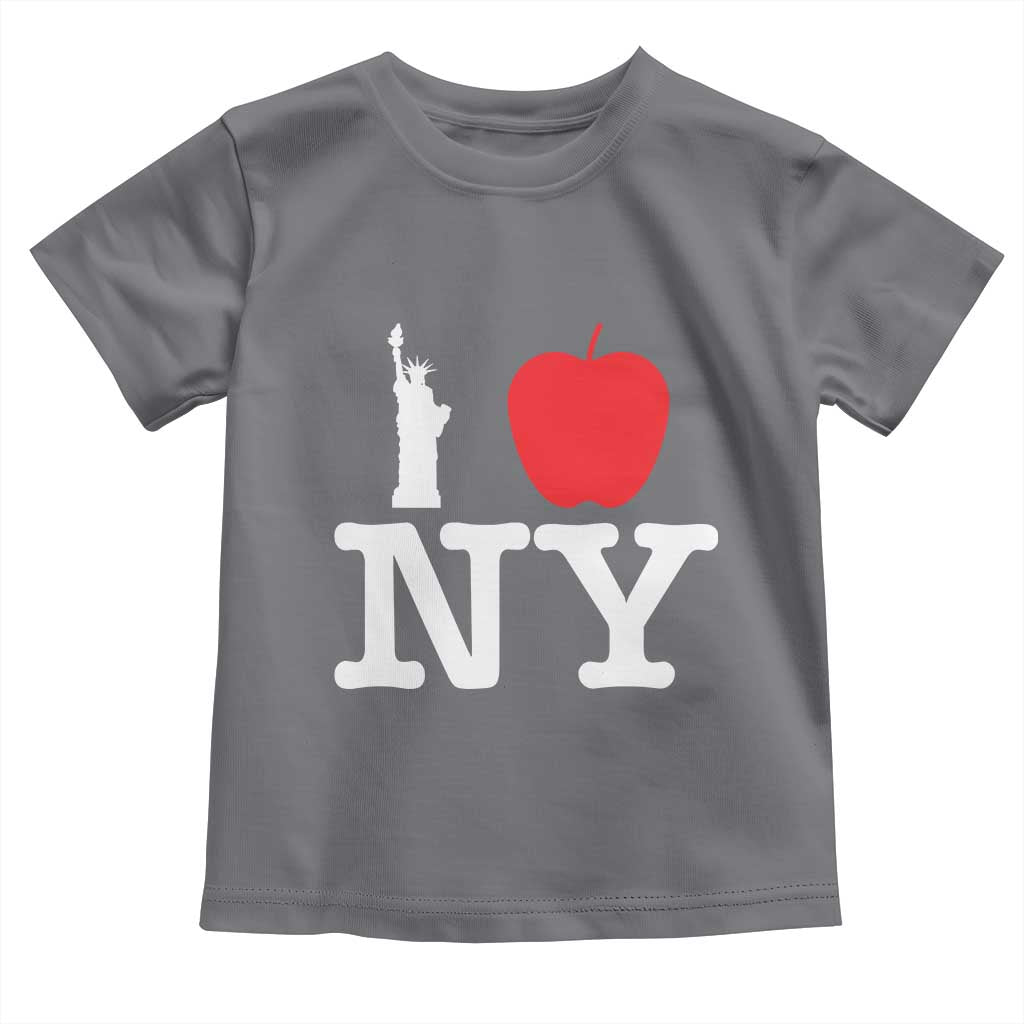 I Love NY Toddler T Shirt New York Lover Travel Gift TS10 Charcoal Print Your Wear