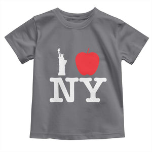 I Love NY Toddler T Shirt New York Lover Travel Gift TS10 Charcoal Print Your Wear