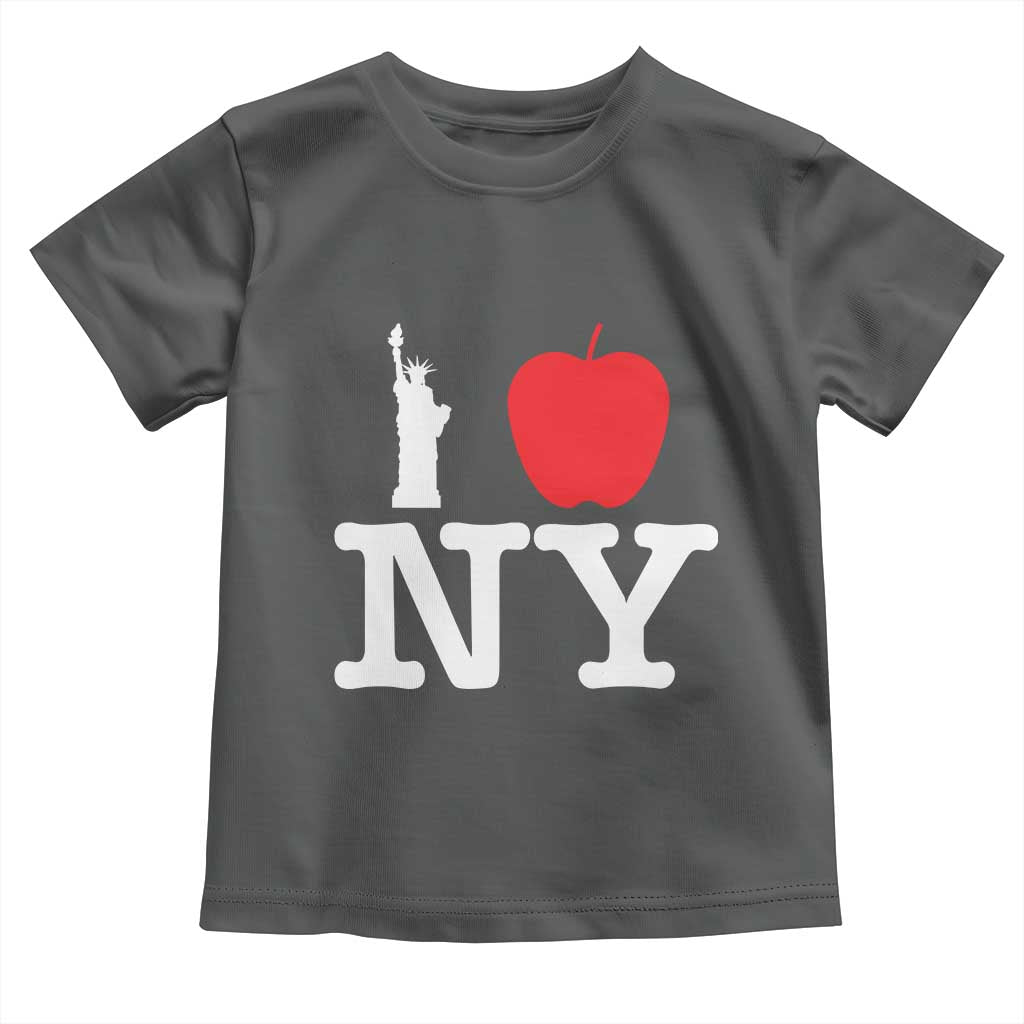 I Love NY Toddler T Shirt New York Lover Travel Gift TS10 Dark Heather Print Your Wear