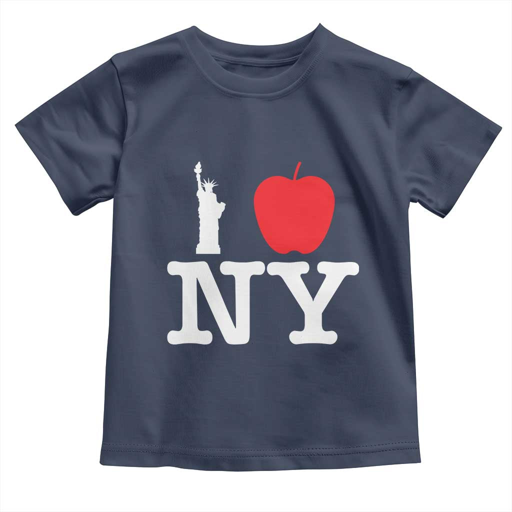I Love NY Toddler T Shirt New York Lover Travel Gift TS10 Navy Print Your Wear
