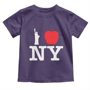 I Love NY Toddler T Shirt New York Lover Travel Gift TS10 Purple Print Your Wear