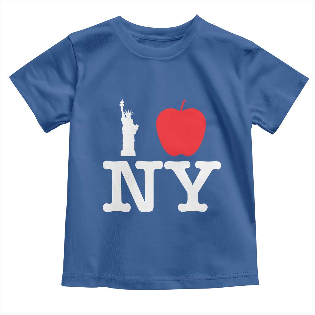 I Love NY Toddler T Shirt New York Lover Travel Gift TS10 Royal Blue Print Your Wear