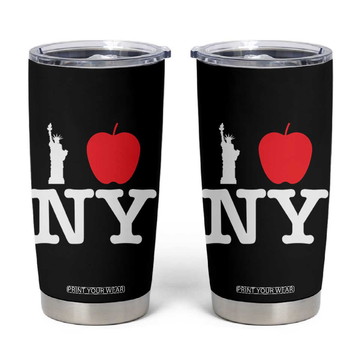I Love NY Tumbler Cup New York Lover Travel Gift TS10 Black Print Your Wear