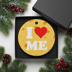 I Love Me Ceramic Ornament Funny Self Love Heart Positive Vibes TS10 1pc Yellow Cheese Print Your Wear