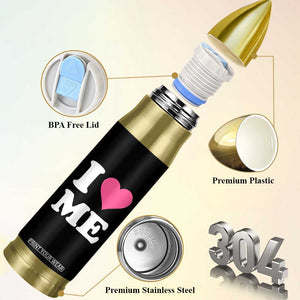 I Love Me Bullet Tumbler Funny Self Love Pink Heart Positive Vibes TS10 Print Your Wear