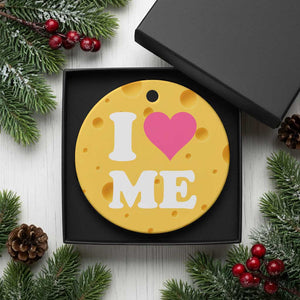 I Love Me Ceramic Ornament Funny Self Love Pink Heart Positive Vibes TS10 1pc Yellow Cheese Print Your Wear