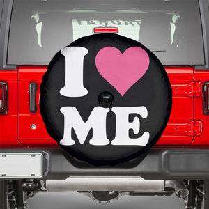I Love Me Spare Tire Cover Funny Self Love Pink Heart Positive Vibes TS10 Black Print Your Wear
