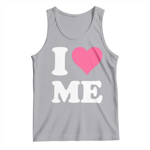 I Love Me Tank Top Funny Self Love Pink Heart Positive Vibes TS10 Athletic Heather Print Your Wear