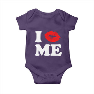 I Love ME Baby Onesie Sexy Lips Red Lipstick Kiss Self Love TS10 Purple Print Your Wear