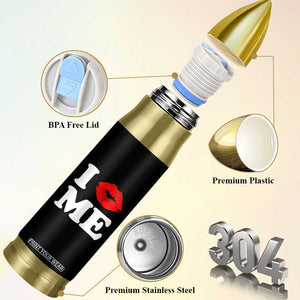 I Love ME Bullet Tumbler Sexy Lips Red Lipstick Kiss Self Love TS10 Print Your Wear