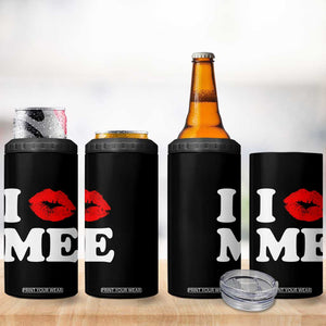I Love ME 4 in 1 Can Cooler Tumbler Sexy Lips Red Lipstick Kiss Self Love TS10 Print Your Wear