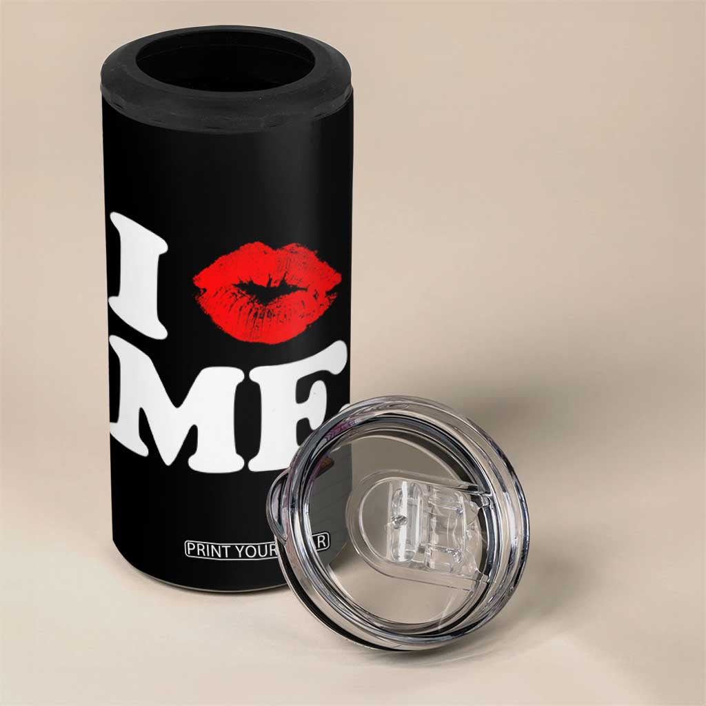 I Love ME 4 in 1 Can Cooler Tumbler Sexy Lips Red Lipstick Kiss Self Love TS10 Print Your Wear