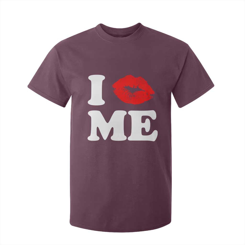 I Love ME T Shirt For Kid Sexy Lips Red Lipstick Kiss Self Love TS10 Maroon Print Your Wear