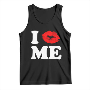 I Love ME Tank Top Sexy Lips Red Lipstick Kiss Self Love TS10 Black Print Your Wear