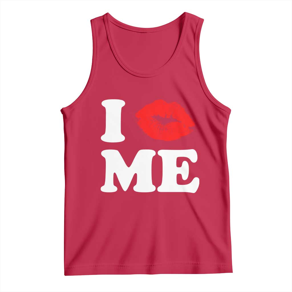 I Love ME Tank Top Sexy Lips Red Lipstick Kiss Self Love TS10 Red Print Your Wear