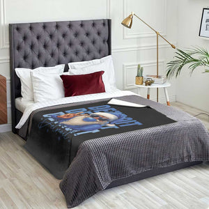 LF Football Christmas Throw Blanket Santa Retro Sports Fan Game Day TS10 Print Your Wear