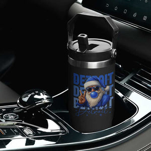 LF Football Christmas Flip Straw Tumbler Santa Retro Sports Fan Game Day TS10 Print Your Wear