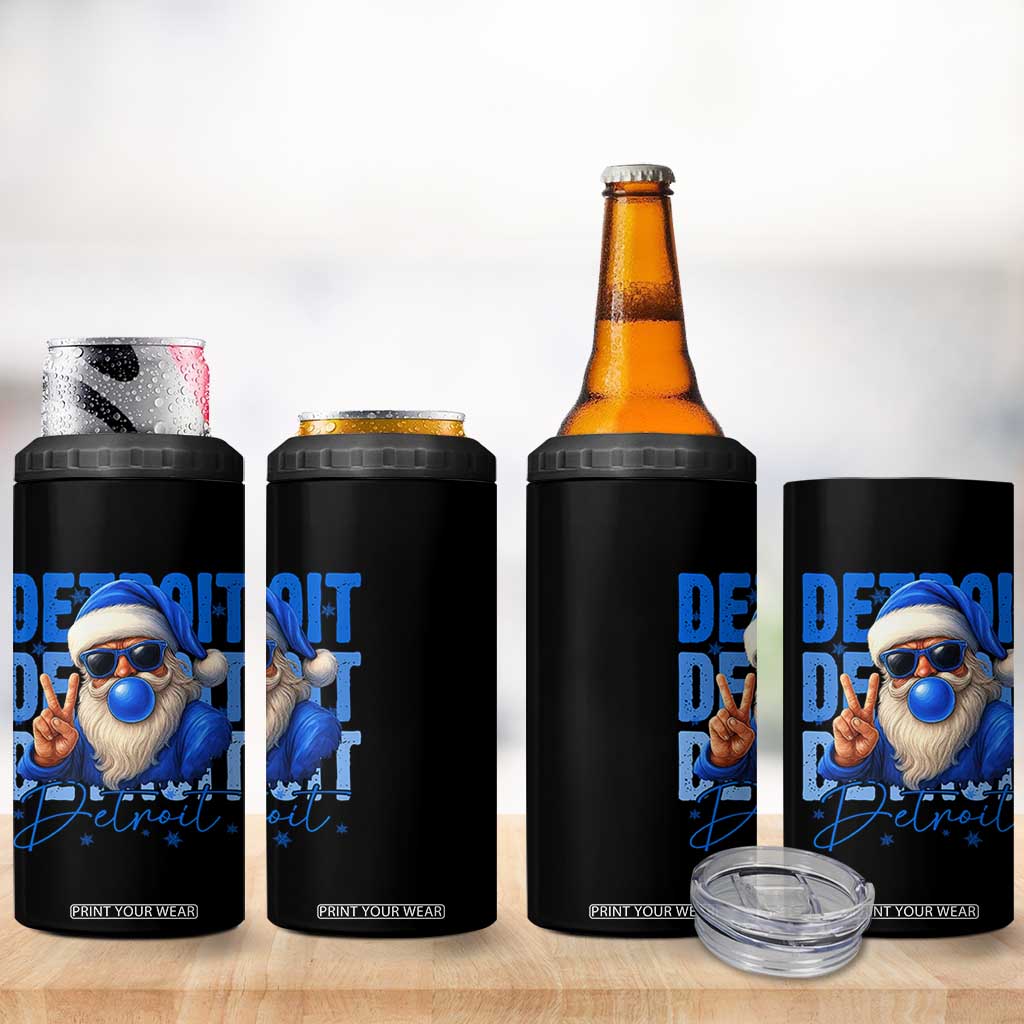 LF Football Christmas 4 in 1 Can Cooler Tumbler Santa Retro Sports Fan Game Day TS10 Print Your Wear