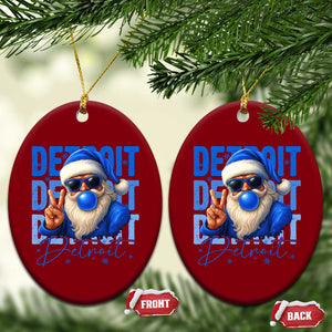 Detroit Football Christmas Ceramic Ornament Santa Retro Lions Fan TS10 Print Your Wear