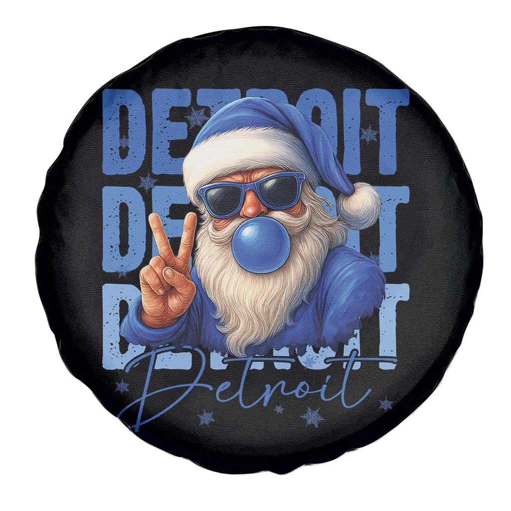Detroit Football Christmas Spare Tire Cover Santa Retro Lions Fan TS10 Print Your Wear
