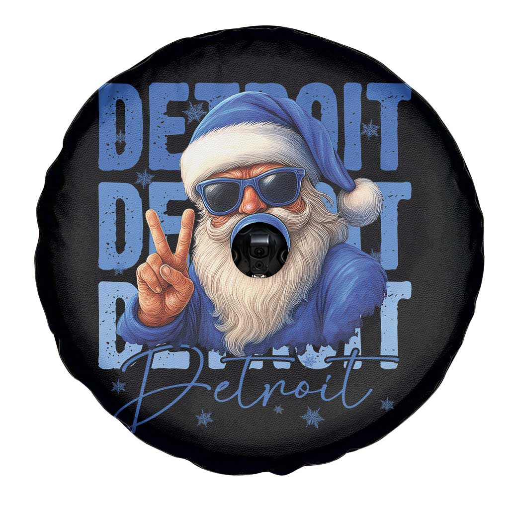 Detroit Football Christmas Spare Tire Cover Santa Retro Lions Fan TS10 Print Your Wear