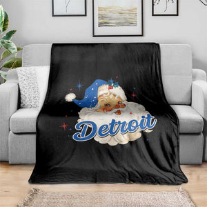 Christmas Detroit Football Throw Blanket Vintage Santa Lions Fan TS10 Print Your Wear