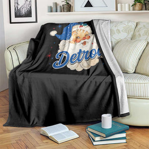 Christmas Detroit Football Throw Blanket Vintage Santa Lions Fan TS10 Print Your Wear