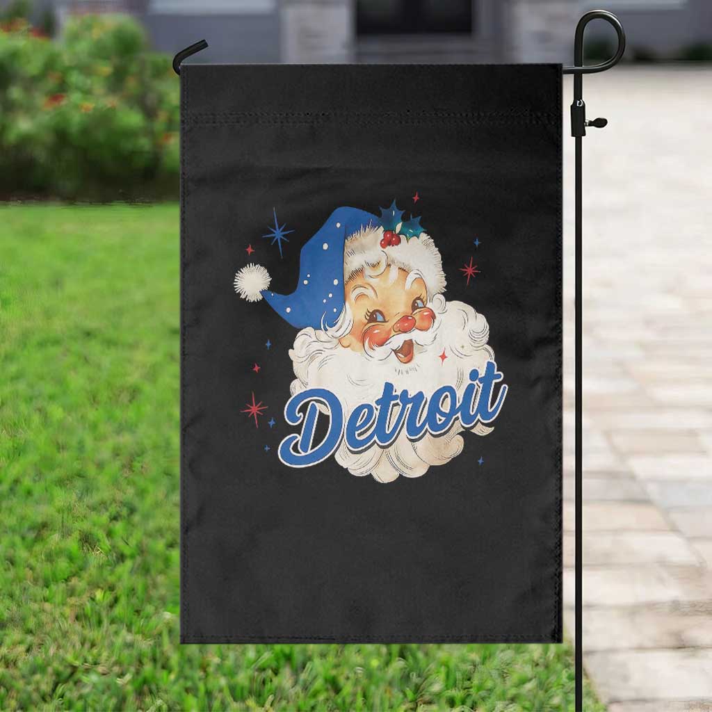 Christmas Detroit Football Garden Flag Vintage Santa Lions Fan TS10 Print Your Wear