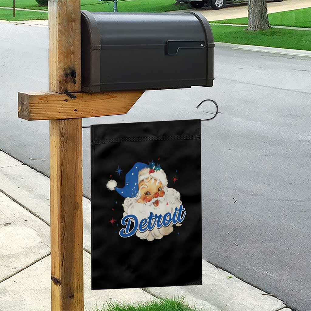 Christmas Detroit Football Garden Flag Vintage Santa Lions Fan TS10 Print Your Wear