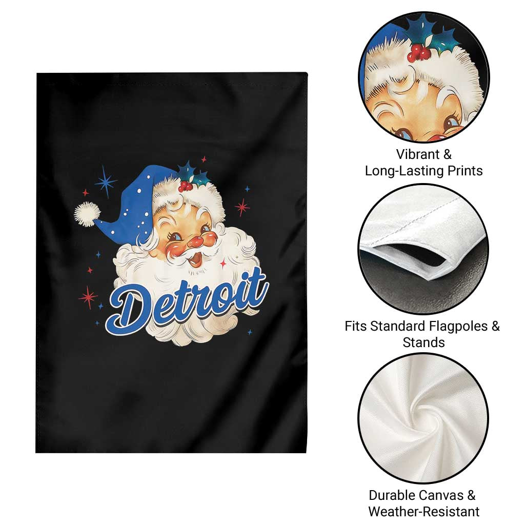 Christmas Detroit Football Garden Flag Vintage Santa Lions Fan TS10 Print Your Wear