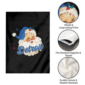 Christmas Detroit Football Garden Flag Vintage Santa Lions Fan TS10 Print Your Wear