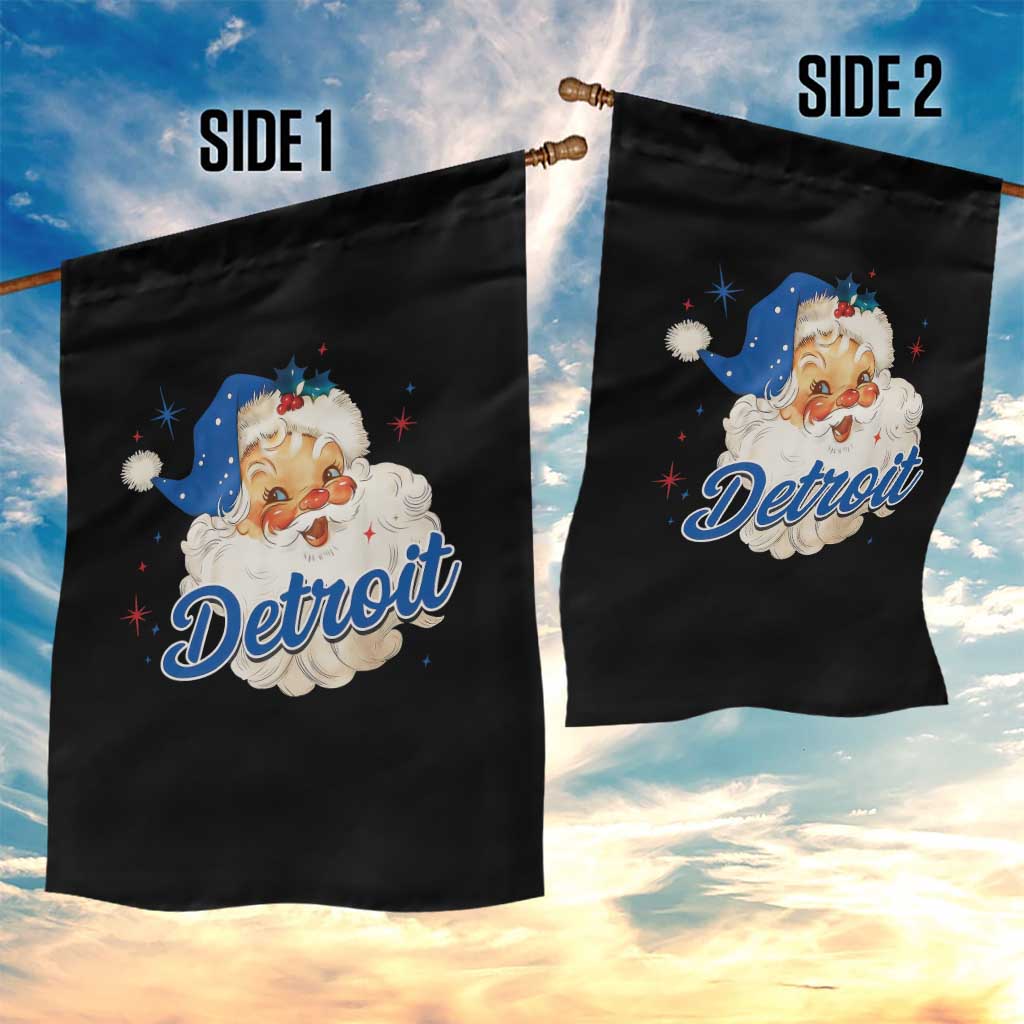 Christmas Detroit Football Garden Flag Vintage Santa Lions Fan TS10 Print Your Wear