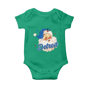 Christmas Detroit Football Baby Onesie Vintage Santa Lions Fan TS10 Irish Green Print Your Wear