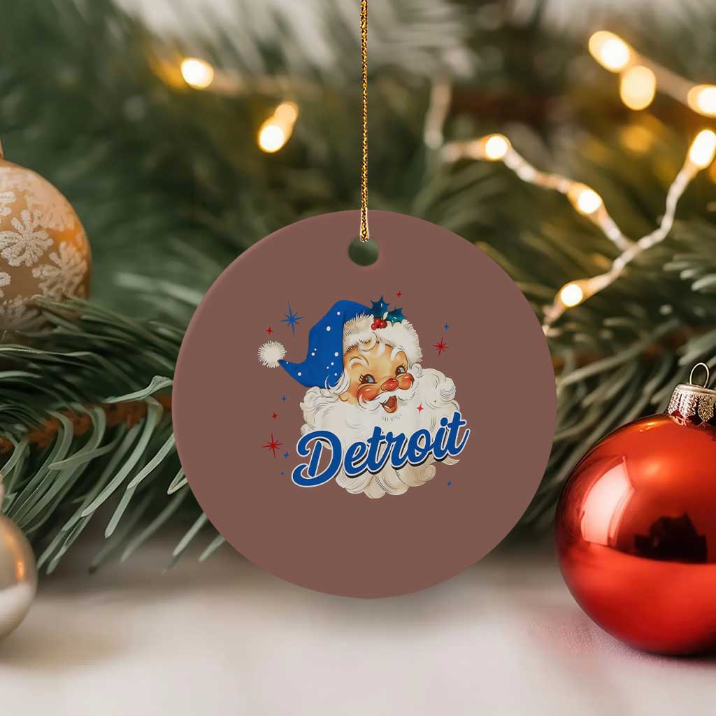 Christmas LF Football Ceramic Ornament Vintage Santa Sports Fan Game Day TS10 1pc Mocha Print Your Wear