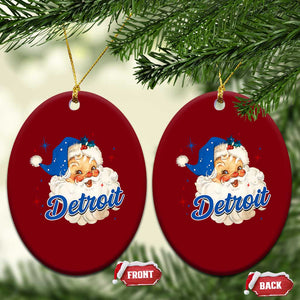 Christmas Detroit Football Ceramic Ornament Vintage Santa Lions Fan TS10 Print Your Wear