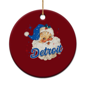 Christmas Detroit Football Ceramic Ornament Vintage Santa Lions Fan TS10 1pc Red Print Your Wear