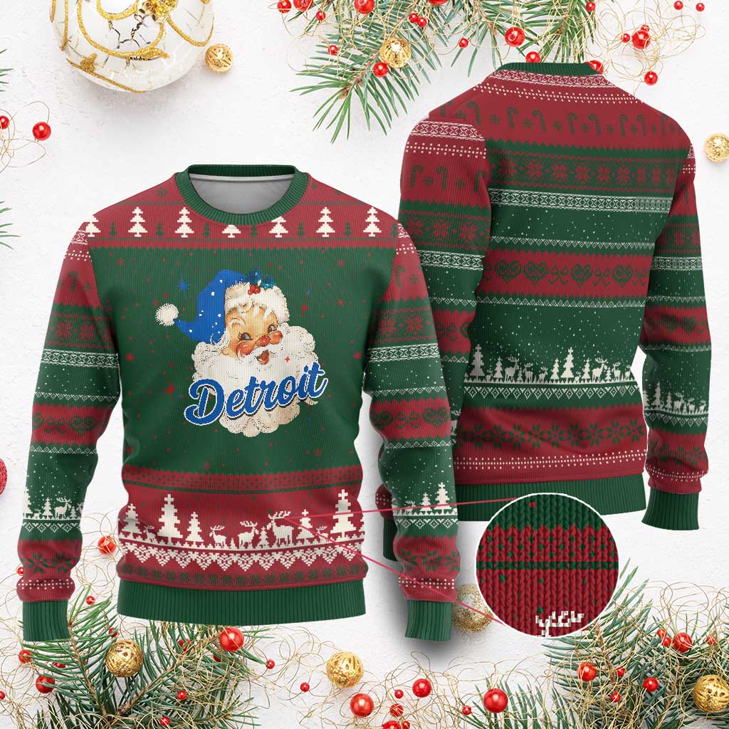 Xmas LF Football Ugly Christmas Sweater Vintage Santa Sports Fan Game Day TS10 Red Green Print Your Wear