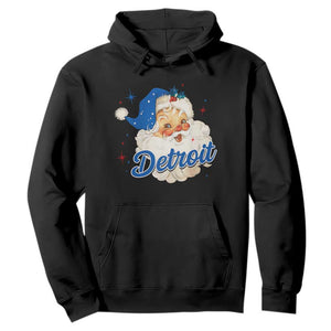 Christmas Detroit Football Hoodie Vintage Santa Lions Fan TS10 Black Print Your Wear