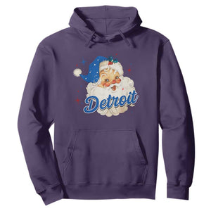 Christmas Detroit Football Hoodie Vintage Santa Lions Fan TS10 Purple Print Your Wear