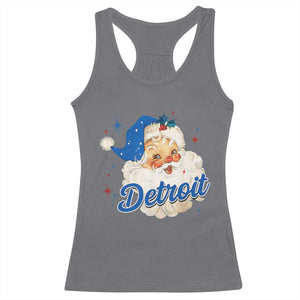 Christmas Detroit Football Racerback Tank Top Vintage Santa Lions Fan TS10 Charcoal Print Your Wear