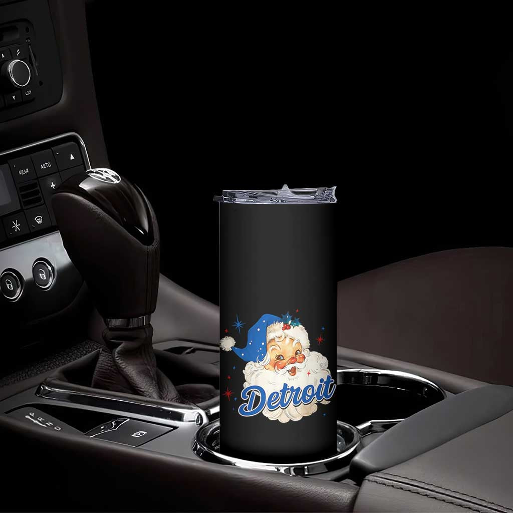 Christmas Detroit Football Skinny Tumbler Vintage Santa Lions Fan TS10 Print Your Wear