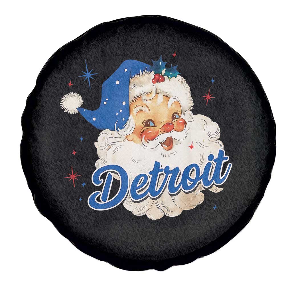 Christmas Detroit Football Spare Tire Cover Vintage Santa Lions Fan TS10 Print Your Wear
