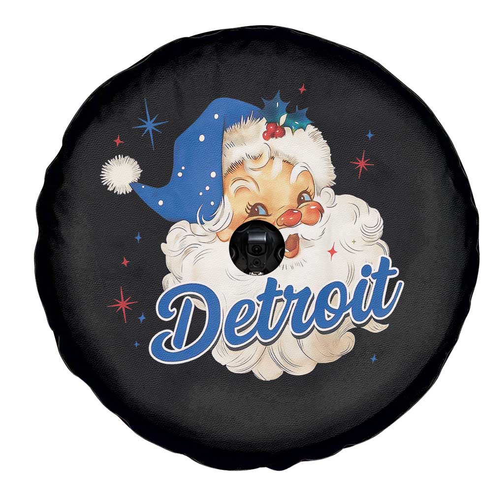Christmas Detroit Football Spare Tire Cover Vintage Santa Lions Fan TS10 Print Your Wear